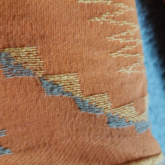 Coldwater Creek Blazer Women's 14 Orange Embroidered Aztec Southwestern Career - Picture 12 of 16